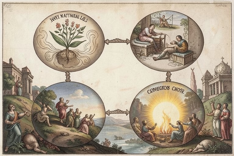 четыре фактора духовного развития человека наследственность законы условия выбор